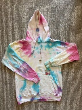 Dannijo Pastel Tie-Dye Hoodie, Size Small